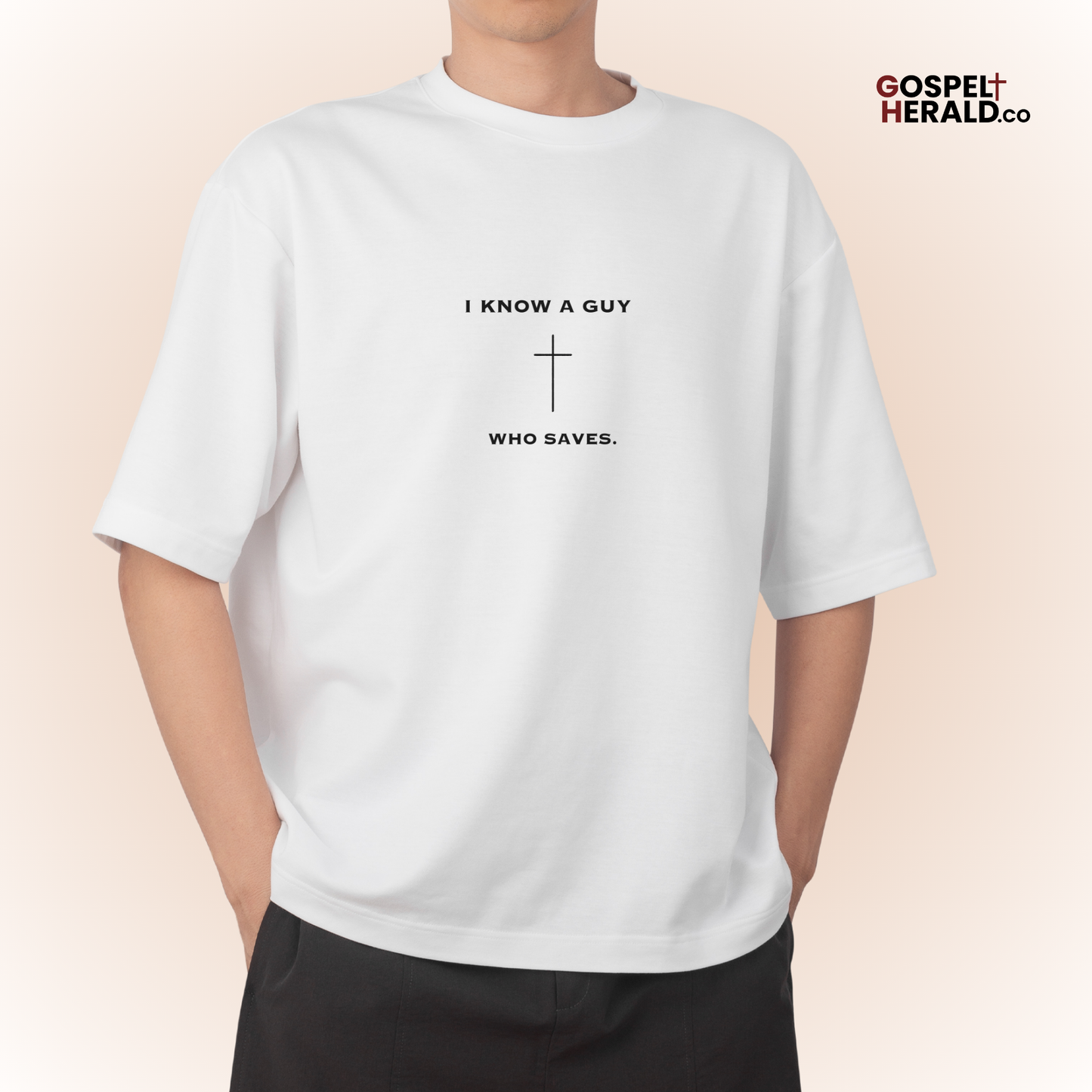 I know a guy who saves Christian Unisex Statement Shirt | Streetwear Cotton Minimalist Shirt
